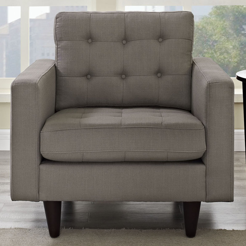 Fauteuil rembourré, Mélange de polyester granit