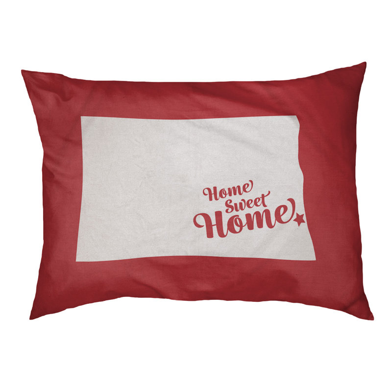 Coussin stylisé pour la maison Fargo, Grand (L 40 po x l 50 po), Rouge