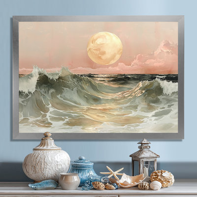 «Hargrave Bold Rose Sand Beach» Horizon I - vagues côtières, art mural
