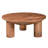 Hilinai 38" W Solid Mango Wood Coffee Table with Pillar Legs
