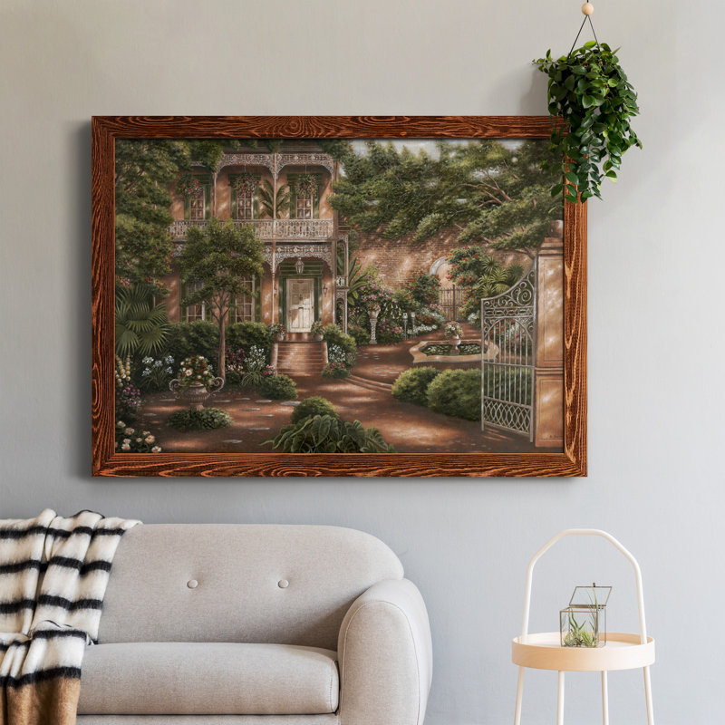 Jane's Courtyard II - cadre photo, impression sur toile, H 37,5 po x l 27,5 po x P 1,5 po, Érable