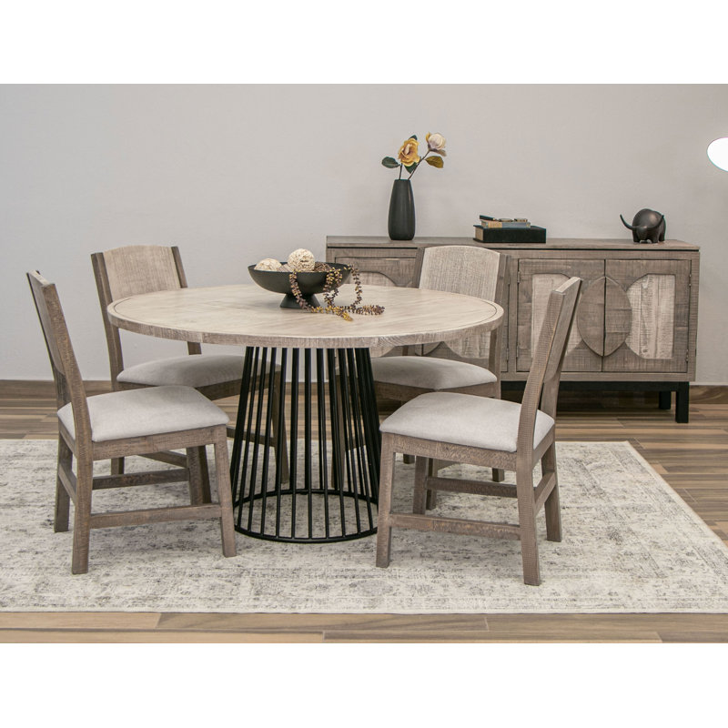 Round Metal Base Dining Table