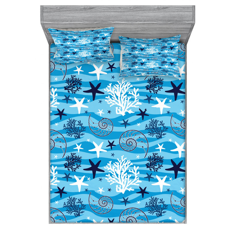 Microfiber Sheet Set, Full Sheet Set with Fitted Sheet