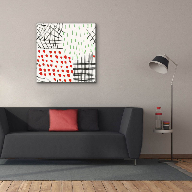  «Quartier vacances à motif 2» par Farida Zaman, art mural sur toile, 37 po x 37 po