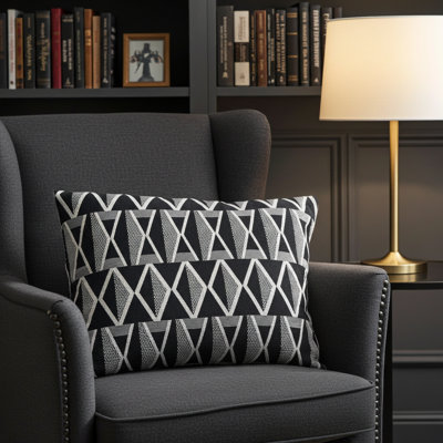 Housse et insert de coussin rectangulaire Onyx Way