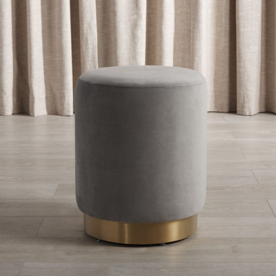 Skye Velvet Ottoman