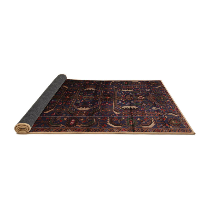 Tapis bleu marine Southwestern, Rond 3 pi