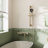 Bathroom Faucet Set With Round Handheld Shower-120233235