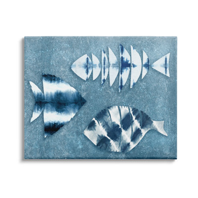 Abstrait silhouette de poisson bleu par Ziwei Li 928