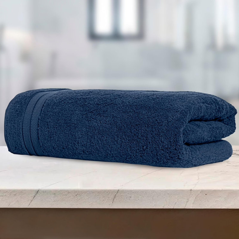 Elegant Comfort 100% Turkish Cotton Viscose Jumbo Bath Towel - Hotel Spa Quality Extra Large 35 X 70 Inch Bath Towel Ultra Soft