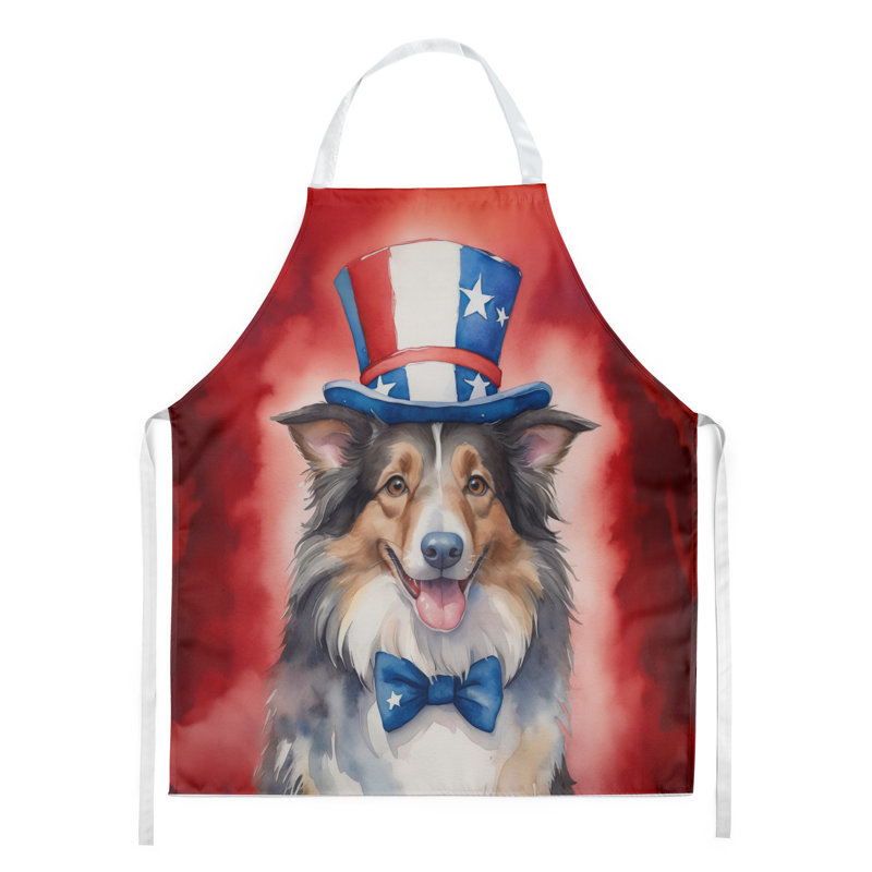 Patriotic American Apron, Collie