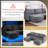 Shugar 103.5'' 4-Piece Gray Suede Thick Cushion Comfy Cloud Wide Floating Corner Sectional Sofa-1243954721