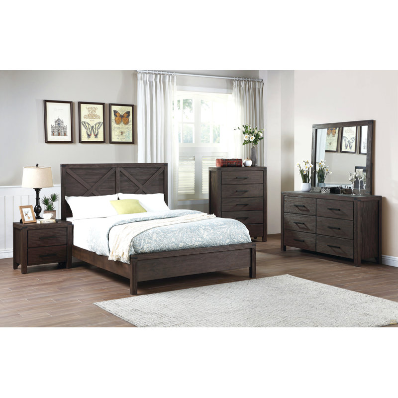 1pièce grand lit en bois X-Design HB