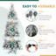 Arbre de Noël artificiel enneigé 7 pi