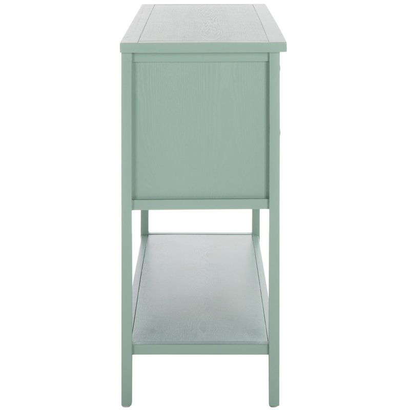 Console en bois massif 45,7 po Sadie, Gris turquoise