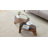 Oval Tempered Glass Coffee Table - 41.3"X23.6" Multi-Functional Design.Oval Tabletop Diagonal Fan-Shaped Tray Design Table Leg-402554951