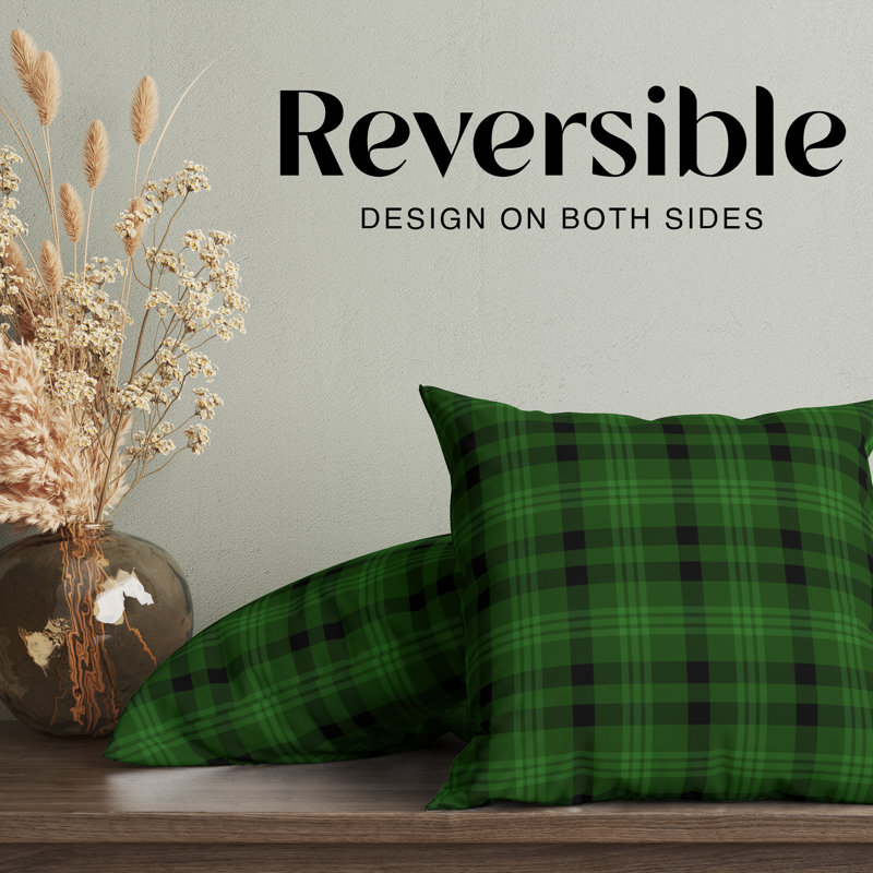 Housse de coussin Christmas, Vert, H 16 po x l 16 po