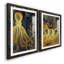 Encre pieuvre dorée et bleue I-Premium, reproduction encadrée - prête à être accrochée-603554222-603554387