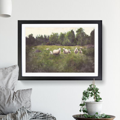 Curious Sheep - Picture Frame Painting
