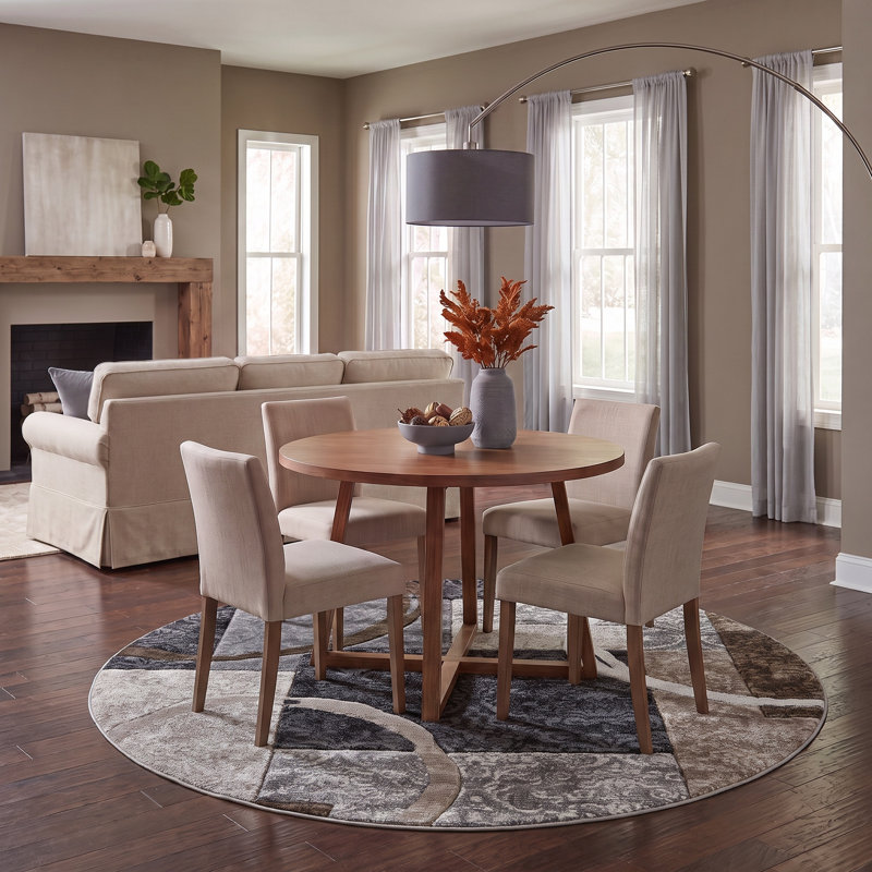 Caratunk Area Rug, Round 5'3"