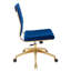 Chaise de bureau en velours Jive-1309142819