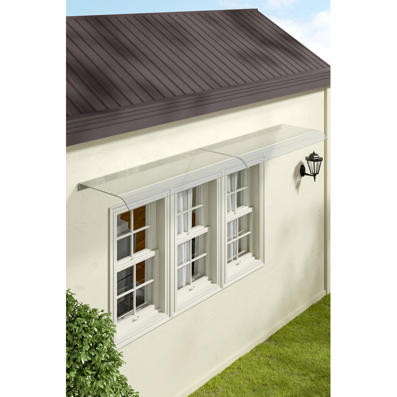 17 Stories PET Cover Retractable Door / Window Awning, 5cm H x 200cm W x 43cm D