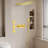 2-Spray 9.84 In. Wall Mount Dual Fixed And Handheld Shower Head 2.2 GPM With Body-Sprays-113823335