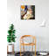 «Les Fiances De La Tour Eiffel» par Marc Chagall, reproduction d'art sur toile tendue-1027656290