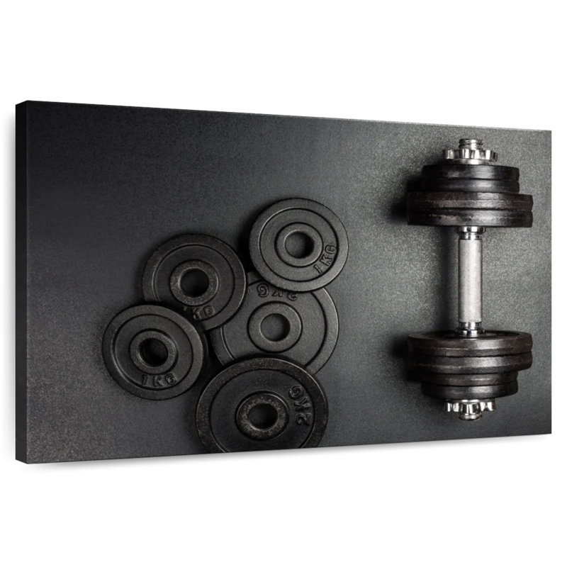 Sireci Weights On Gym Floor, 20" H x 30" W