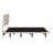 Velvet Floating Bed Frame with LED Lights-155810041-155810039