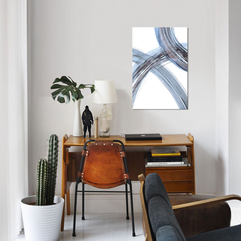 « lines ii », impression sur toile, H 12 po x l 8 po x P 0,75 po, Pas de tapis, Toile tendue