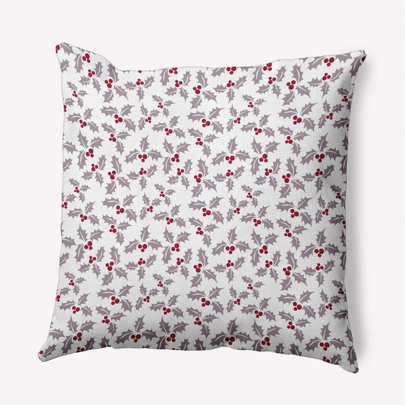 Floral Outdoor Reversible Throw Pillow, 18'' x 18'', Square