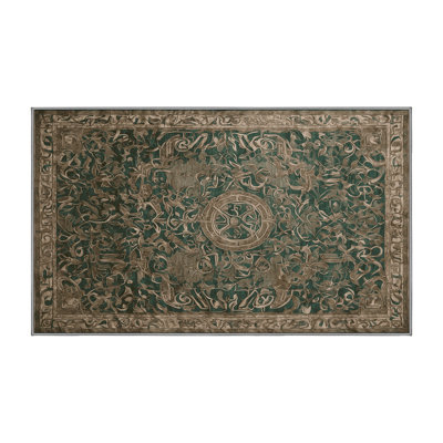 Machine Washable Brown Area Rug