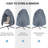 90 Inches X 78 Inches Outdoor Egg-Shaped Chair Cover, Water-Resistant And UV-Proof, Heavy-Duty Zipper Design, Suitable For Outdoor Egg-Shaped Swing Chairs And Hanging Chairs, All-Weather Protection, Suitable For Gardens And Balconies - Grey