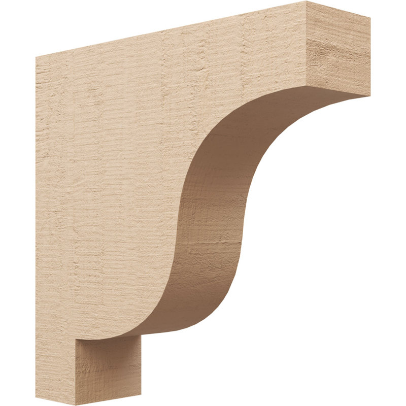 Bois de cèdre brut Newport, grain de bois TimberThane, brun clair apprêté, H 24 po x l 6 po x P 24 po