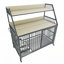 Grand meuble pour cage de chien avec support de rangement et tiroirs-1441331296