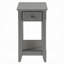 Table de bout rectangulaire en bois avec rangement de style transitionnel Bhairavi-118803030-24748826
