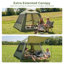 Tente de camping gonflable 94,5 po x 66,9 po, capacité de 2 à 4 personnes, résistante aux rayons UV et imperméable-129077167