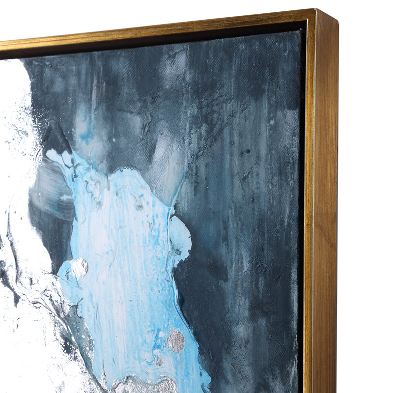 « oragey mers », peinture sur toile encadrée