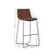 Anaysia Upholstered Counter Stool with Metal Frame
