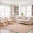 Auckland Bamboo Slat/Seagrass Natural/Teal Area Rug-896960822
