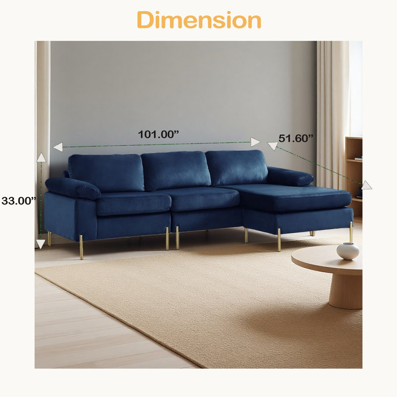 Velvet Sofa, Blue Velvet