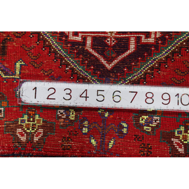 Tapis carré fait à la main en laine 2 x 2 po