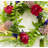 4.25" Inner Diameter Wild Artificial Multicolor Spring Flower Candle Ring, Set of 2