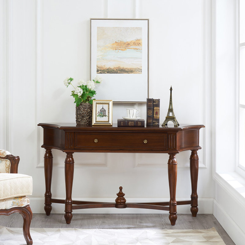 American-style solid wood console table