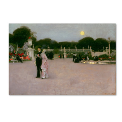 John Singer Sargent In The Luxembourg Gardens by John Singer Sargent - Wrapped Canvas Print