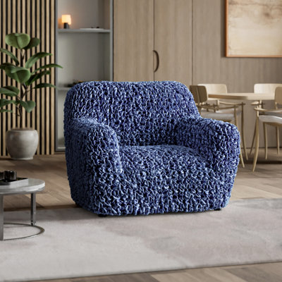 Housse extensible pour fauteuil - Design exclusif et doux au toucher - Collection Fuco Velvet