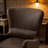 28" W Mid-century Modern Pu Leather Wingback Chair