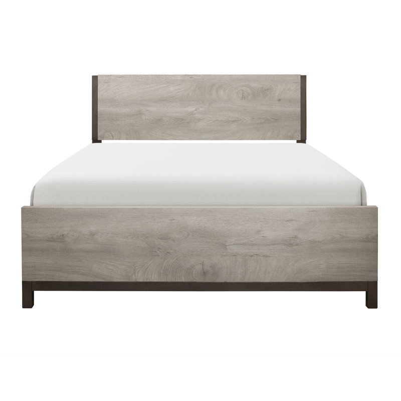 Cadre de lit Mid-Century moderne pour chambre à coucher, Double