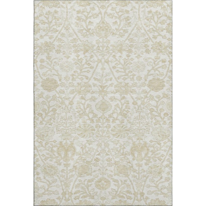 Premium Machine Washable Mayfield Arabesque Rug, Rectangle 3' x 5'